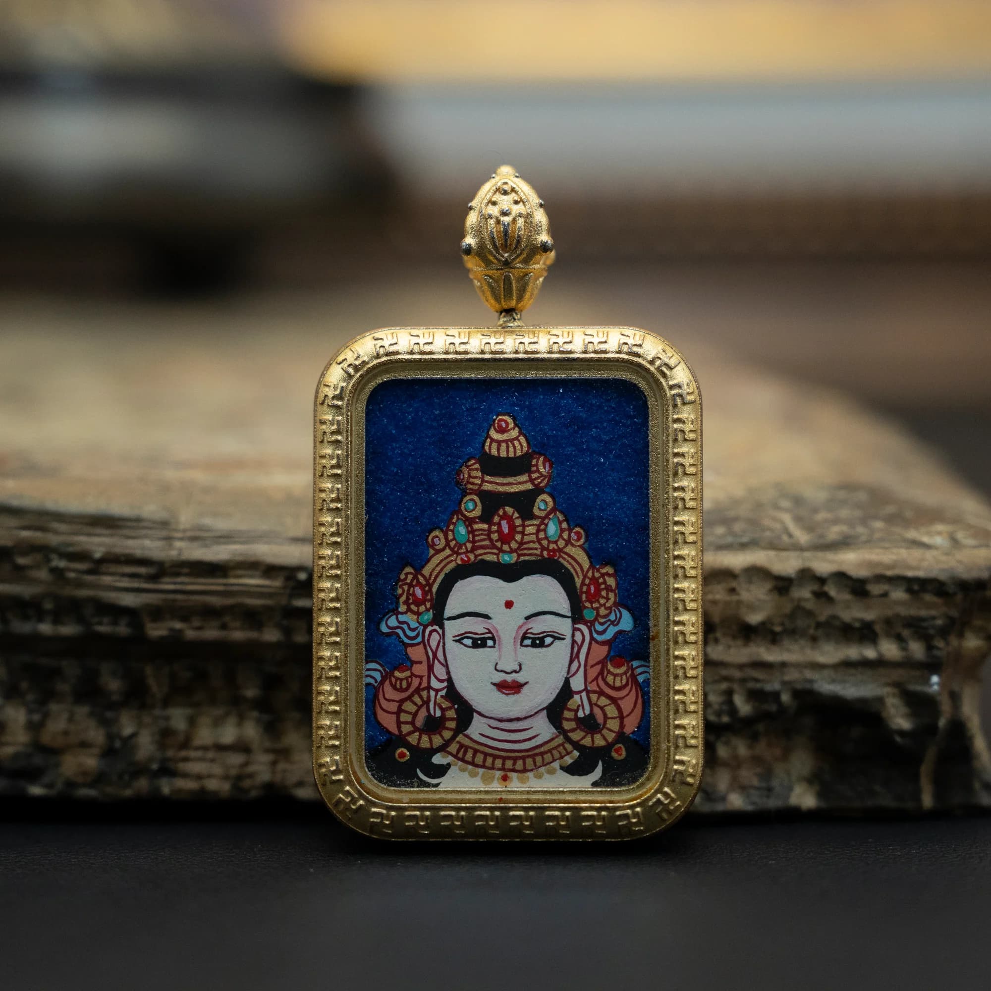 大勢至菩薩 面首造像 20mmX30mm — 1